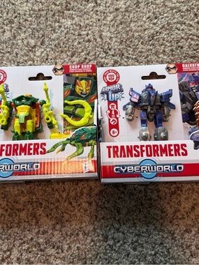 Hasbro Transformers Cyberworld Action Figures -Two figures BRAND NEW